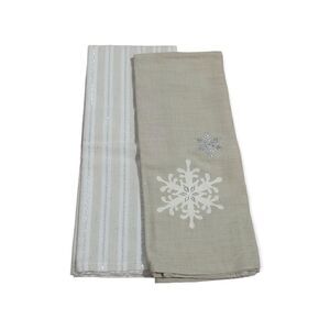 Snowflake kitchen towel set